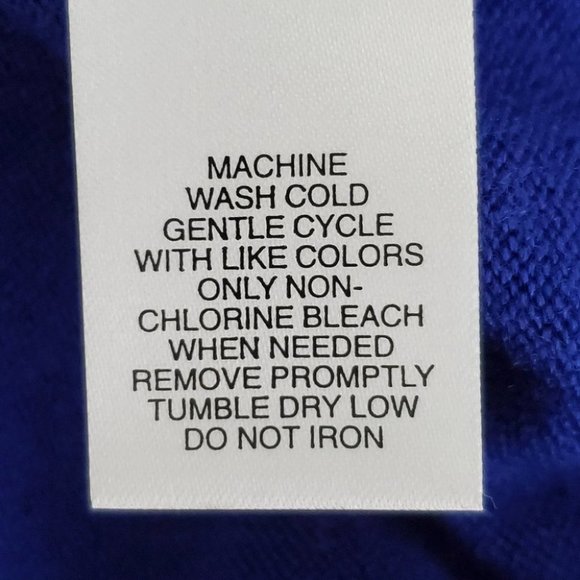 Luxe 360 Cobalt Blue Petite Sweater with Bling Zipper at Side Neck NEW Size XLP - Picture 15 of 15